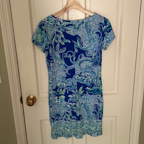 Lilly Pulitzer short sleeve blue mini dress - Picture 2 of 2